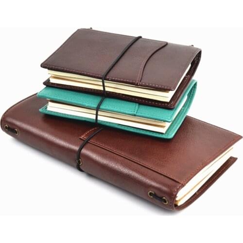 Genuine Leather Notebook Refillable TN travel notebook Journal Organizer With Inner Pocket Cowhide Diary Sketchbook Planner