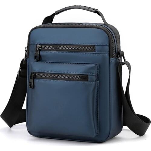Business messenger bag mens casual portable mens shoulder bag outdoor waterproof mens messenger bag simple mens bag in stock