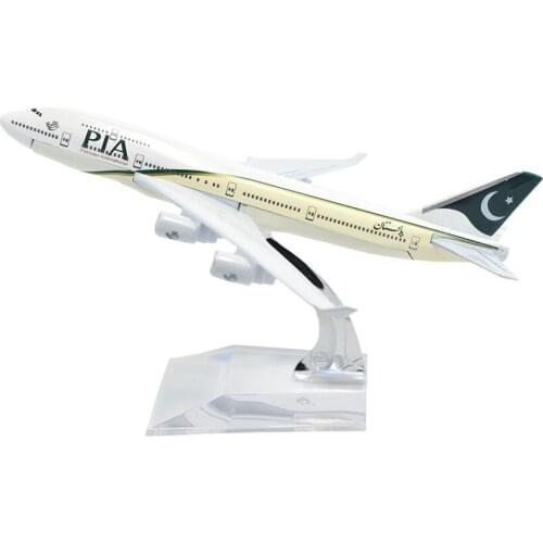 TANG DYNASTY(TM) 1:400 16cm Boeing B747-400 PIA Metal Airplane Model Plane Toy Plane Model