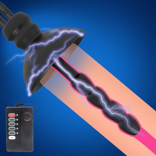 Electric Shock Penis Plug Urethral Dilators Catheters Sex Toys For Men Soft Silicone Sex Sounds Male Masturbator Adult Products