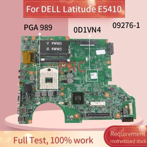 CN-0D1VN4 0D1VN4 Laptop motherboard For DELL Latitude 5410 E5410 Notebook Mainboard 09276-1 HM55 DDR3