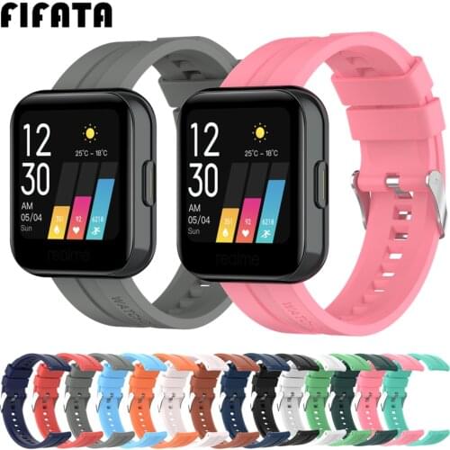 FIFATA Silicone Sport Band Straps For Realme Watch Wristband For Realme Smart Watch Bracelet For Amazfit GTS2 Mini GTS 2e Correa