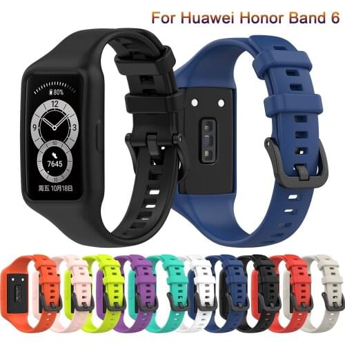 Watchband For Huawei Honor Band 6 SmartWatch Wristband Sport Silicone Replacement belt For Huawei Band 6 Strap Bracelet Band hot