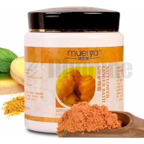Safflower Ginger Bath Wet Cream Spa Bath Powder Cold Fat 1000g