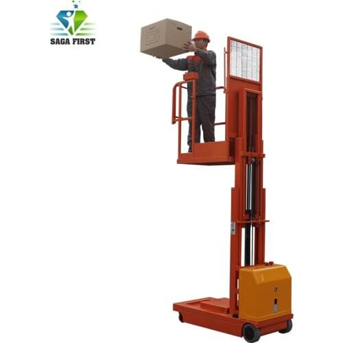 Self Propelled Aerial Order Picker for Sales Full Electric Battery Power