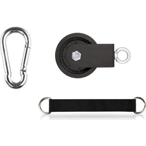 90mm Cable Pulley 360 Degree Ultra-Quiet Detachable Rotating Traction Wheel for LAT Pulley System Lifting Block Elevator