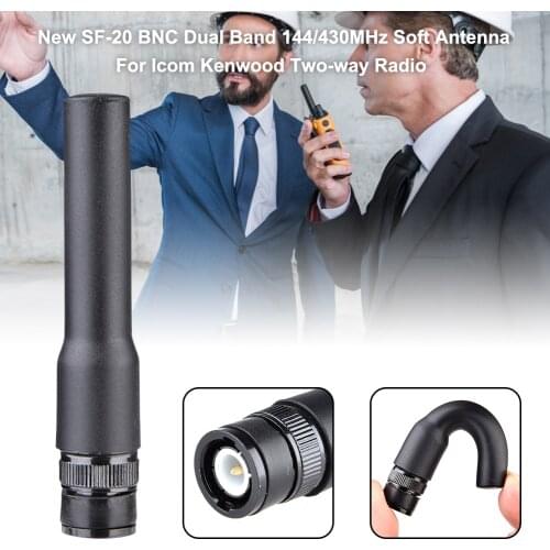 ST20 BNC Short Circuit Two - Way Radio Antenna BNC Connector UHF/VHF 144/430MHz for IC-V80 IC-V82 IC-U82 Walkie Talkies