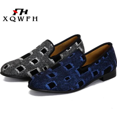 XQWFH Fashion Brand Men Shoes Luxury Men Cowboy Leather Shoes Casual Male Leather Flats Shoes Slip On Loafers