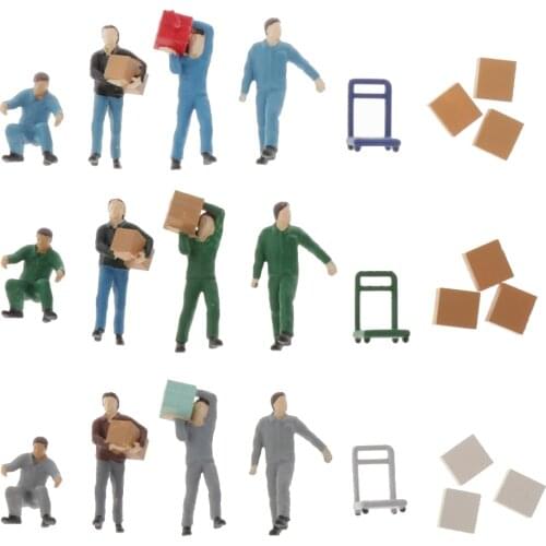 1:64 Worker Figurines Model People Figurine DIY Scene Accessories