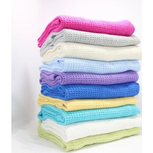 100% Cotton Candy Baby blankets Infant Mesh Blanket Swaddling Wrap Feeding Towel Baby Air Conditioning Blanket Toy Mat 80*110cm