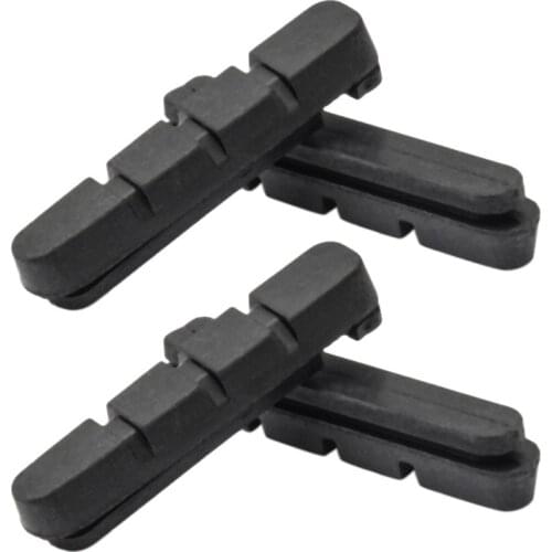 2 Pair Bicycle Brake Pads Mountain Bike V Brake Pad Bike Caliper Braking Block for Shimano