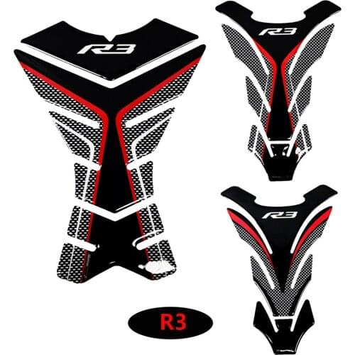 3D Motorcycle Tank Pad Protector Decal Stickers Case for Yamaha R3 YZF-R3 VS Tank