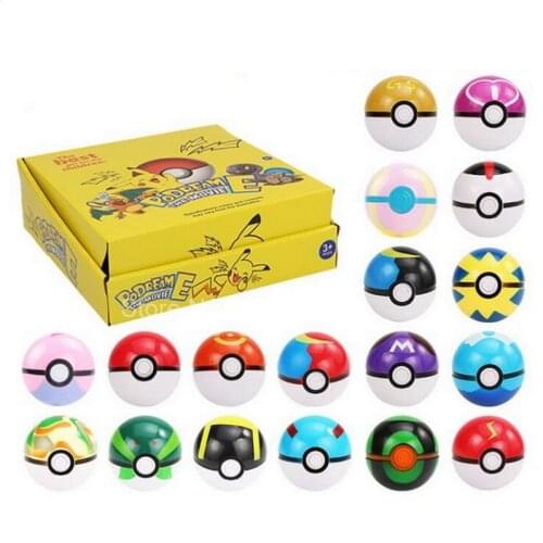 8 12 pcs Pokemon Pokeball Set 7cm Action figure Pikachu Model Toys Anime Pokemon Go Monster Poke Balls Figurine