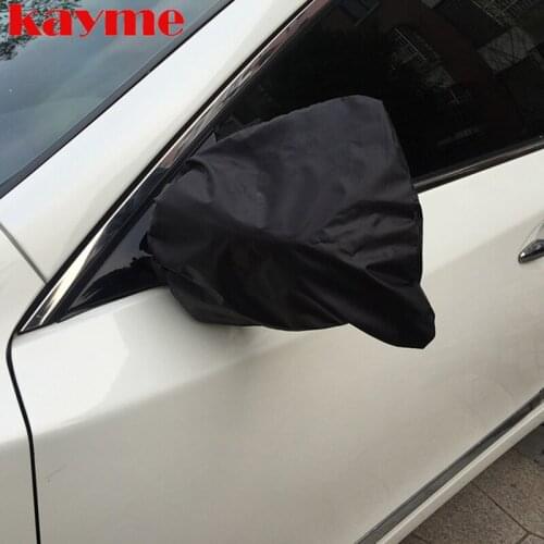 Kayme 2pcs Waterproof car Rearview Mirror covers protect from ice snow universal car mirror pocket for toyota BMW audi