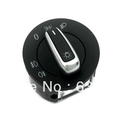 Chrome Headlight Switch For VW Volkswagen Golf Jetta MK6