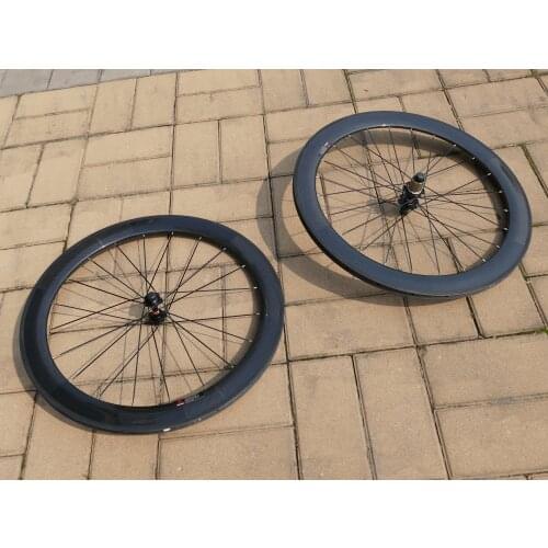 TW5 High Quality Brand New Full Carbon Road Bike Tubular Wheelset (Basalt Brake Side) Wheel Rim Depth 50mm Width 25mm