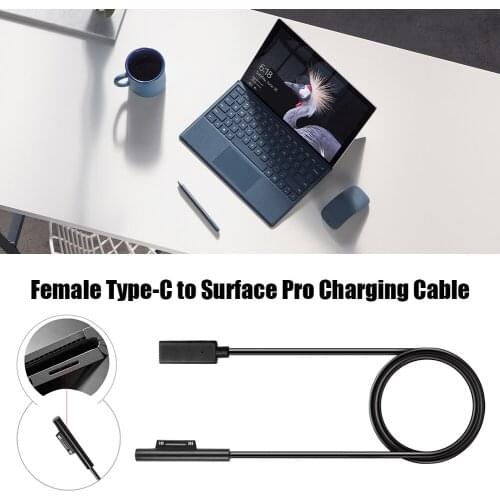 Charging Cable Set Wire Household Computer Safety USB Type C PD Power Cord Parts for Microsoft Surface Pro 7/6/5/4/3