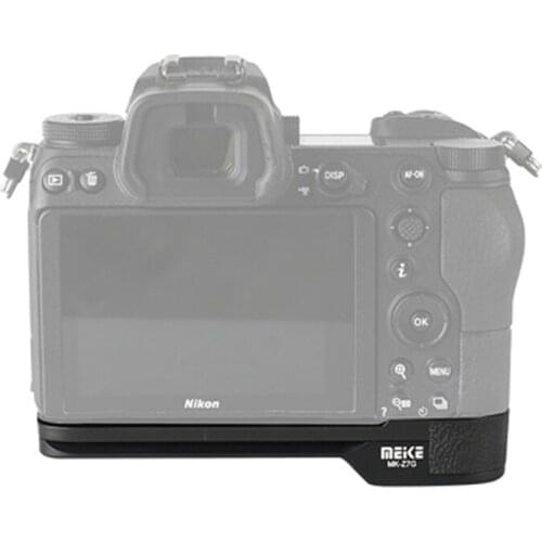 Meike MK-Z7G 1/4 Screw Aluminum Alloy Hand Grip Quick Release Plate L Bracket For Nikon Z7 Camera Quick Release Clamp