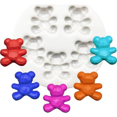 Diamond Bear Silicone Sugarcraft Mold Cupcake Chocolate Baking Mold Fondant Cake Decorating Tools