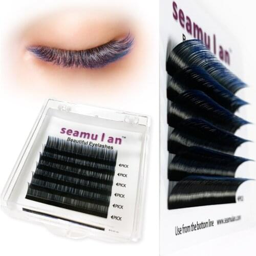 Ombre Red Blue Eyelash Extension Individual Eyelashes Colored Faux Mink Ombre False Eye Lash Colour Lashes Makeup Tool
