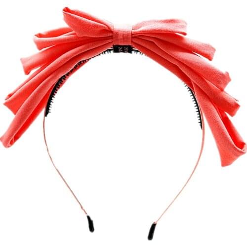 New Summer style jersey cotton 5 layor bow girls fashion hairband headband hair accessories