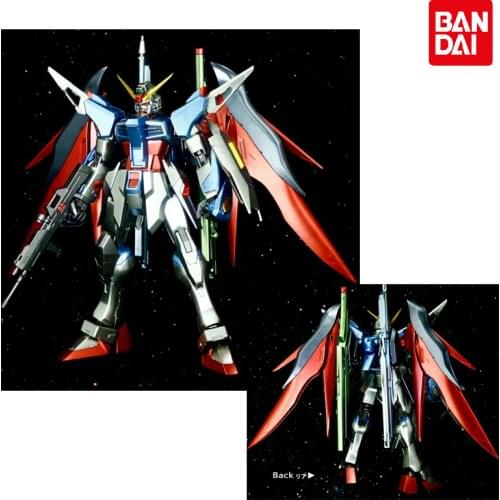 Original Bandai Gundam Anime Figure MG 1/100 ZGMF-X42S DESTINY GUNDAM Metal Colored Assembled Model Boy Anime Action Figures Toy