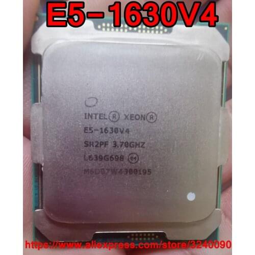 Intel Xeon CPU E5-1630V4 SR2PF 3.70GHz 4-Cores 10M LGA2011-3 E5-1630 V4 processor E5 1630V4 free shipping E5 1630 V4