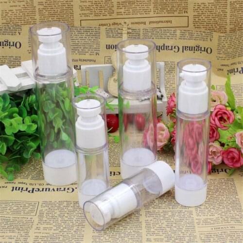 Empty Vacuum Pump Bottle Airless Serum Cream Lotion Bottling Container Spray Refillable Bottles Cosmetics Liquid Bottles