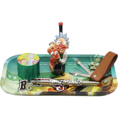 Upscale 270mm*160mm cigarette joint smoking dish metal tin tobacco weed rolling paper tray storage Cigarette tray Accessories