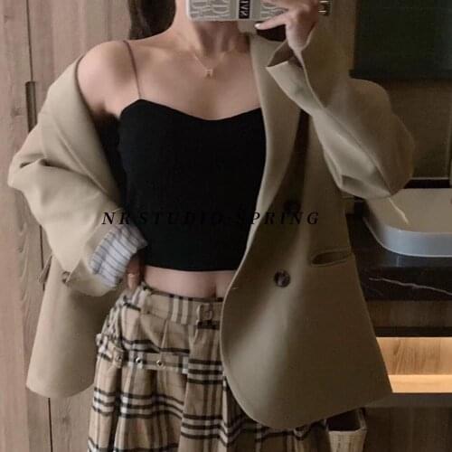 Bralette crop top women white sexy bustier white cami tank top ladies spaghetti straps Solid Color camisole backless tops 2020