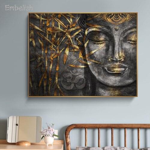 Embelish 1 Pieces Bodhisattva Buddha Face HD Print On Canvas Paintings Modern Home Decor Wall Art Pictures Living Room Artworks