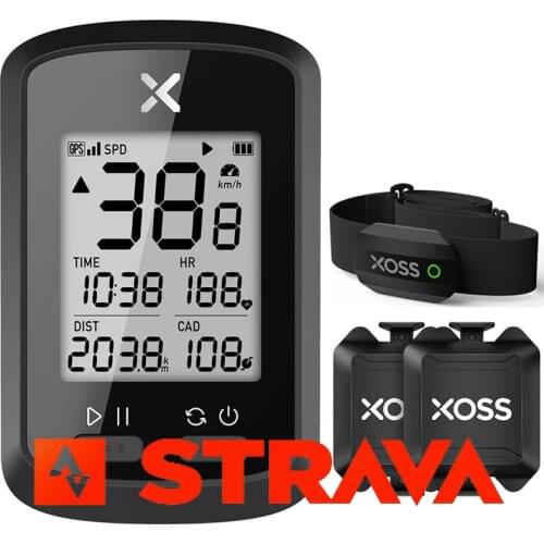 XOSS G Plus Cyclocomputer Smart Bicycle Speedometer Wireless Bike Computer Ant+ Speed Cadence Sensor Cycling Odometer Strava GPS