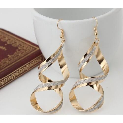 New Retro European And American Big Rock And Roll Out Exaggerated Matte Cross Earrings Earrings For Women Jewelry 2020