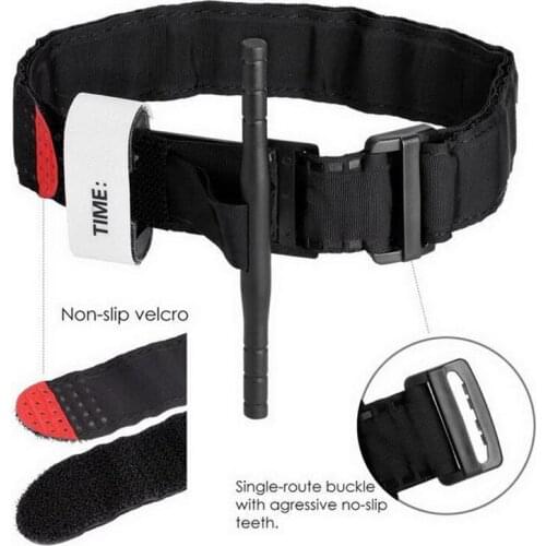 1 Pc Portable One Hand Emergency Tourniquet Strap First Aid Quick Slow Release Buckle Medical Military Tactical