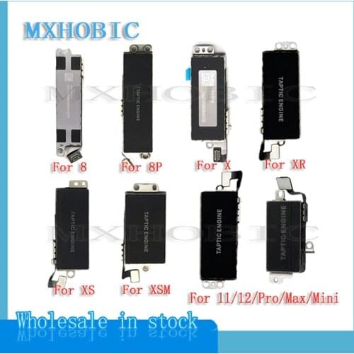 MXHOBIC 5pcs/lot Vibrator Motor Module Vibration Flex Cable For iPhone 8 8G Plus X XR XS 11 Pro Max Replacement Parts