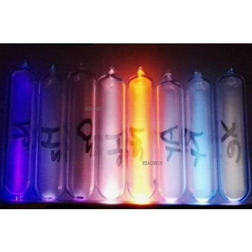 8 Rare Luminous Gas In Sealed Glass 99.999% Pure Krypton Helium Neon Argon Xenon Oxygen Nitrogen Hydrogen Element Collection