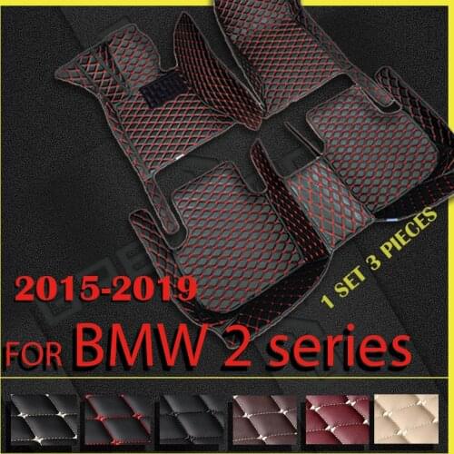 Car floor mats for BMW 2 series F23 convertible car 2015 2016 2017 2018 2019 Custom auto foot Pads automobile