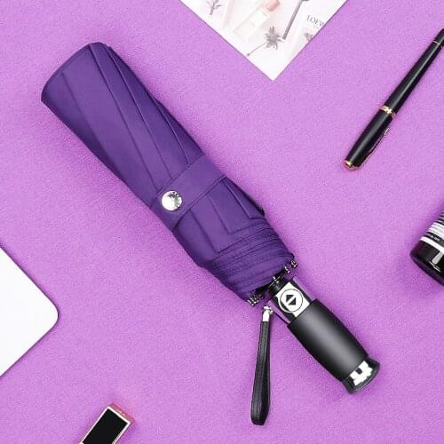 Black Full Automatic Men Umbrella Folding Windproof Big Umbrella Sun Rain Unbreakable Men Business Men Parapluie Gift Box Y6S