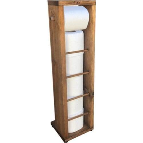 Decor Toilet Sheet Wood Bathroom Toilet Roll Holder