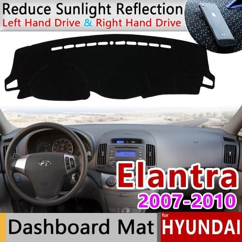 For Hyundai Elantra 2007 2008 2009 2010 HD Avante I30 Anti-Slip Mat Dashboard Cover Pad Sunshade Dashmat Protect Car Accessories