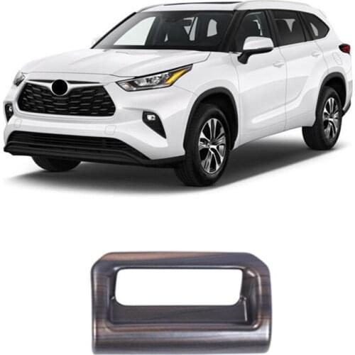 For Toyota Highlander XU70 2021 2022 New Product ABS Mahogany Armrest Case Switch Panel Decorative Cover Accessories