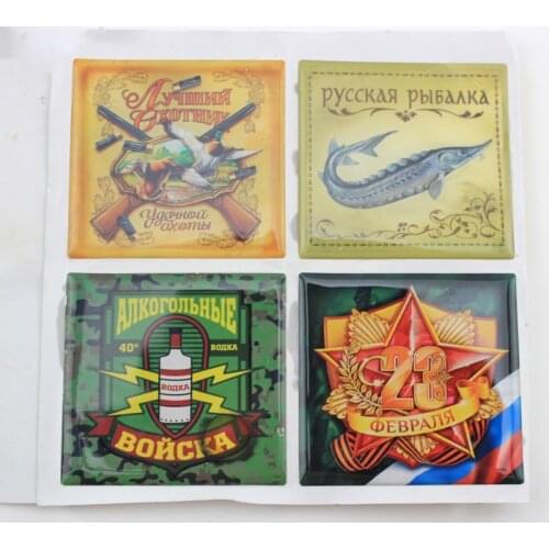 Customized full color epoxy resin sticker