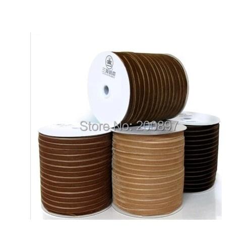 Flocking ribbon 9mm 3 8 inch solid color choices non elastic garment accessories 200yards roll lot