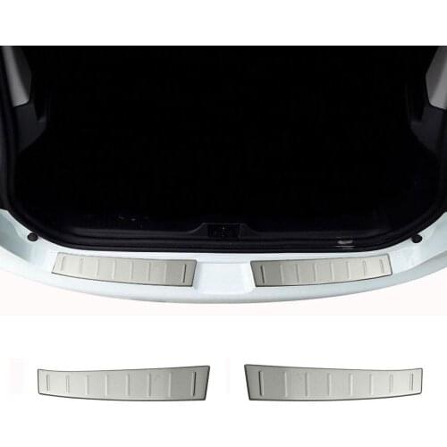 Renault Megane 4 Sedan Chrome Rear Bumper Sill Stainless Steel (2016-)