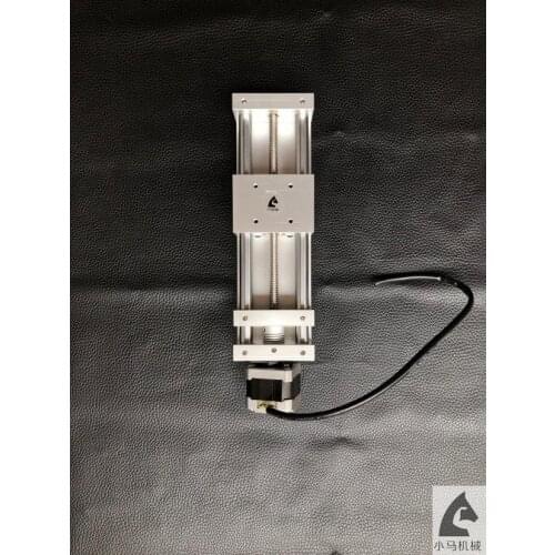 Linear Slide Stage Sliding Table Effective module Stroke 120mm trapezoidal screw slide +42 step motor electric