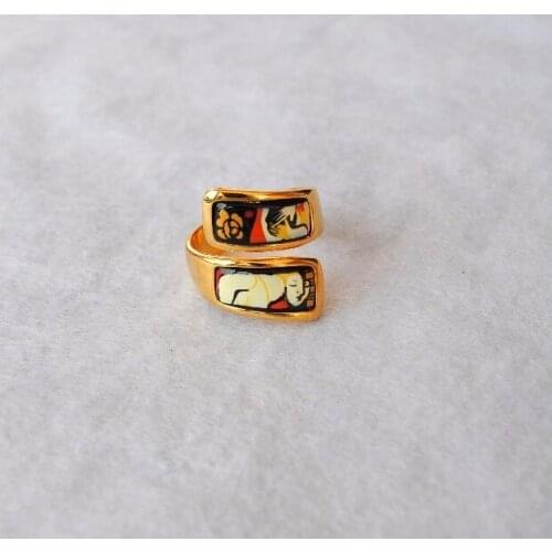 Fashion Ring Ring Austrian style jewelry cloisonne enamel