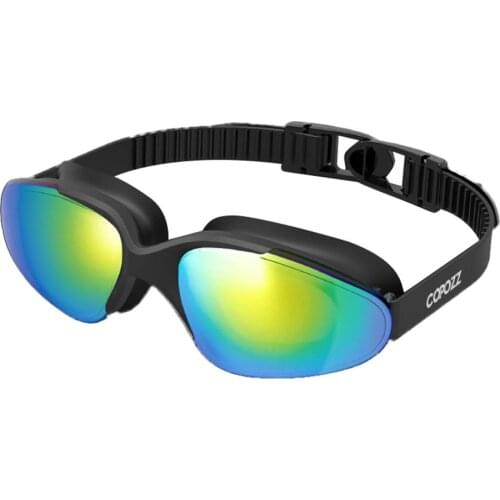 Swimming Goggles With Electroplate UV HD Waterproof Anti-fog Professional Training Diving Adjustable Goggles Equipment Women Men