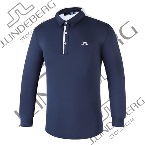 Golf Clothing Long-Sleeved Breathable and Quick-Drying Autumn New Sports Outdoor T-Shirt Polo Shirt Anti-Pilling Men
