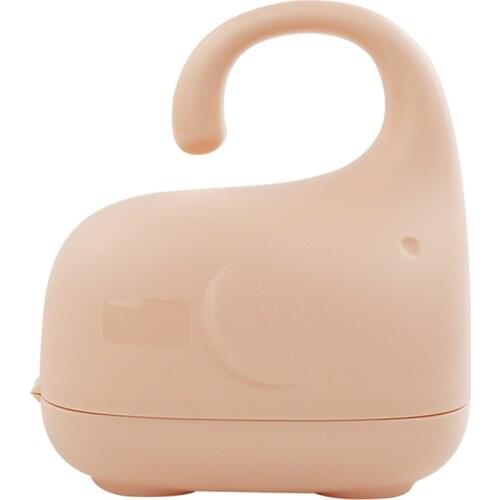 Nipple Holder Portable Travel PP Pacifier Case Cute Baby Shower Gift Storage Box Elephant Shape Snack Easy Clean Hanging Soother