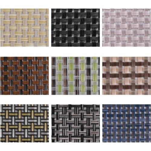 Rectangle PVC Coaster No-slip Dining Table Placemat Heat Insulation Tableware Woven Pad Plate Cup Mat N0PA